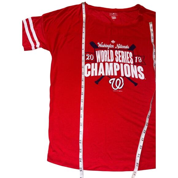 Washington Nationals Baseball World Series 2019 Women’s Medium M Shirt CUTE! - Picture 5 of 9